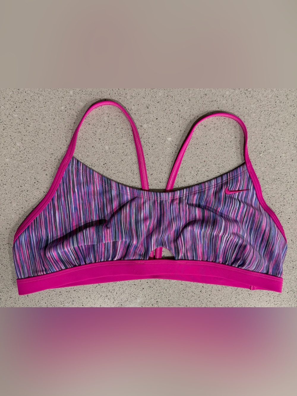 Nike Swim Women's Rush Heather Keyhole Sport Top